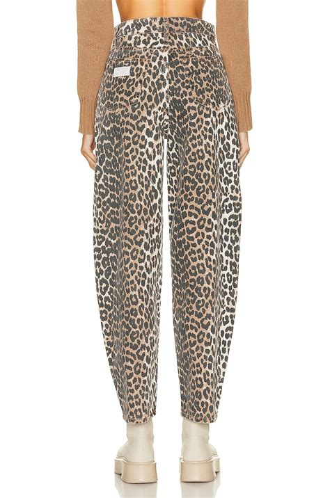 ganni leopard pants dupe